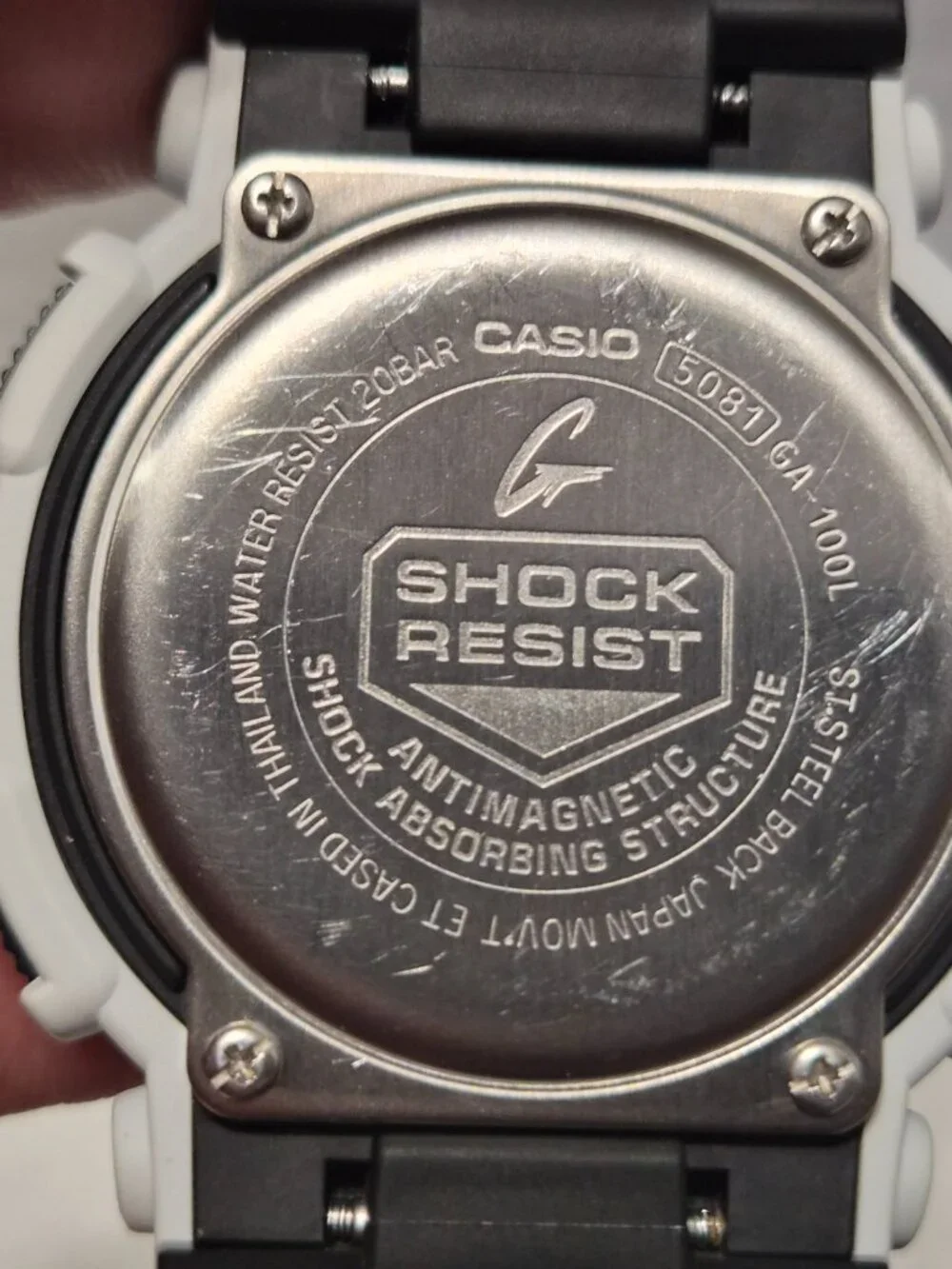 Casio G Shock Dove Gray Digital and analog NWOT condition